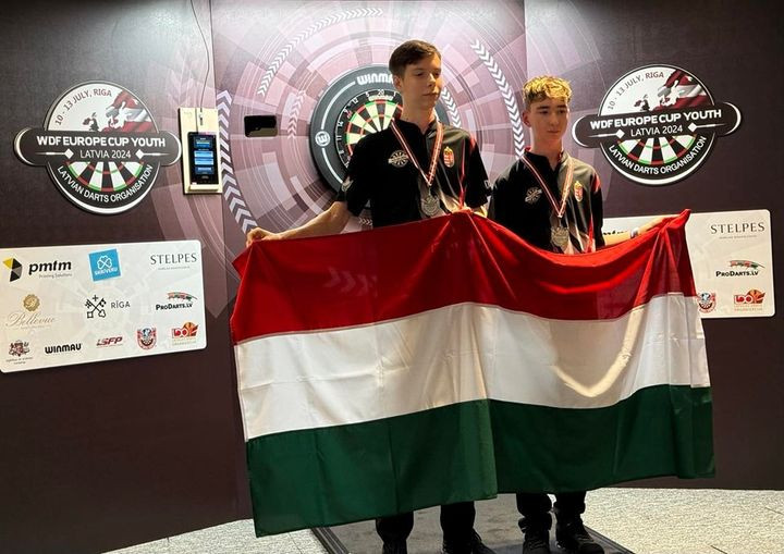 Ifjúsági Darts Európa-bajnokság: Ezüstérmes lett Sepsi Ádám és Szoták Balázs párosa